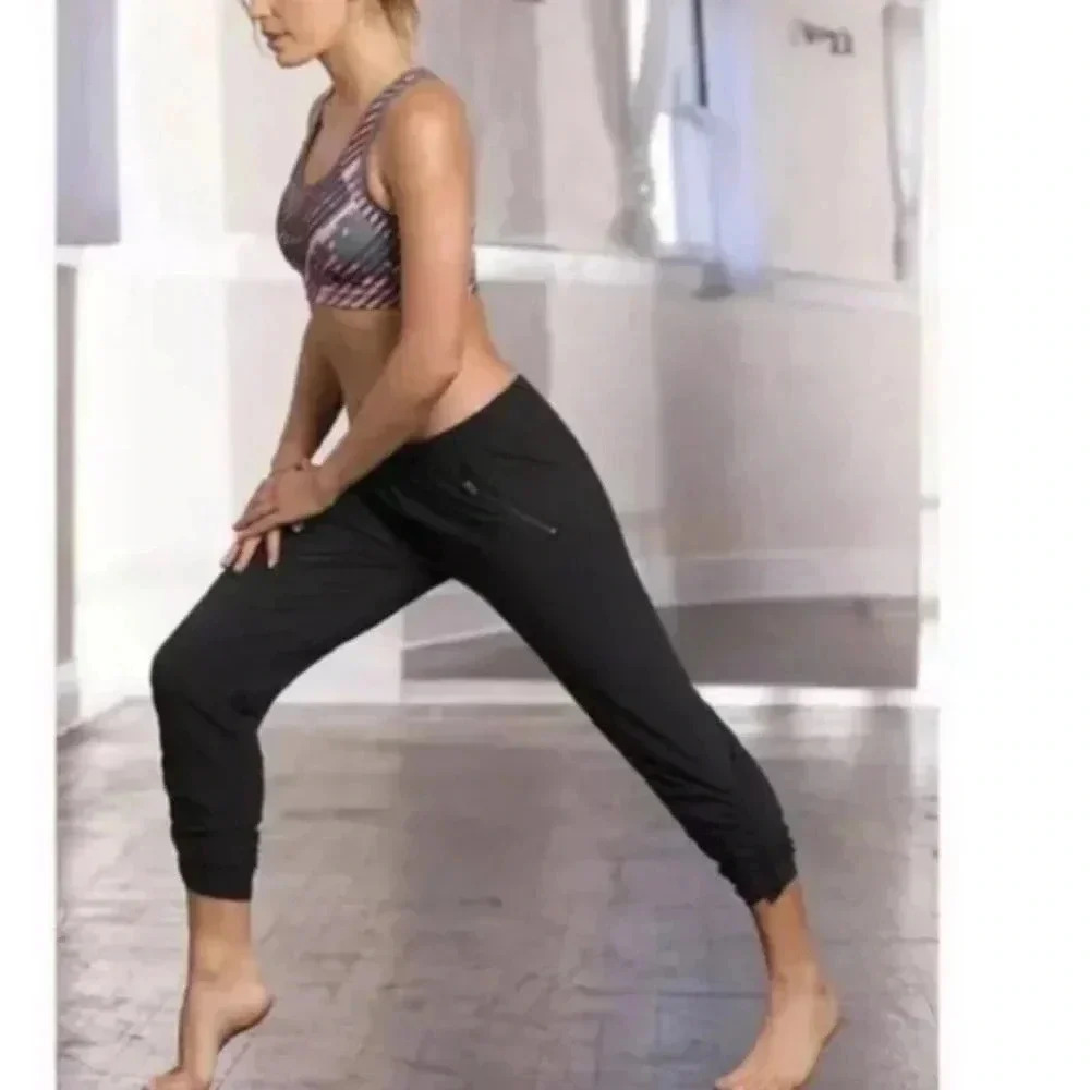 Athleta Women’s Cropped Joggers 2 Black